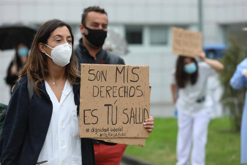 Fotos Los Sanitarios De Asturias Protestan Contra El «concentramos Por